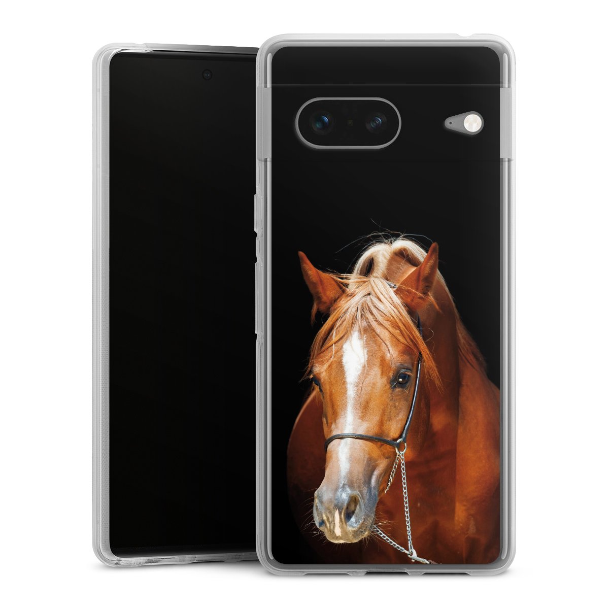 Google Pixel 7 Handy Silikon Hülle Case transparent Handyhülle Mare Horse Hobby Silikon Case