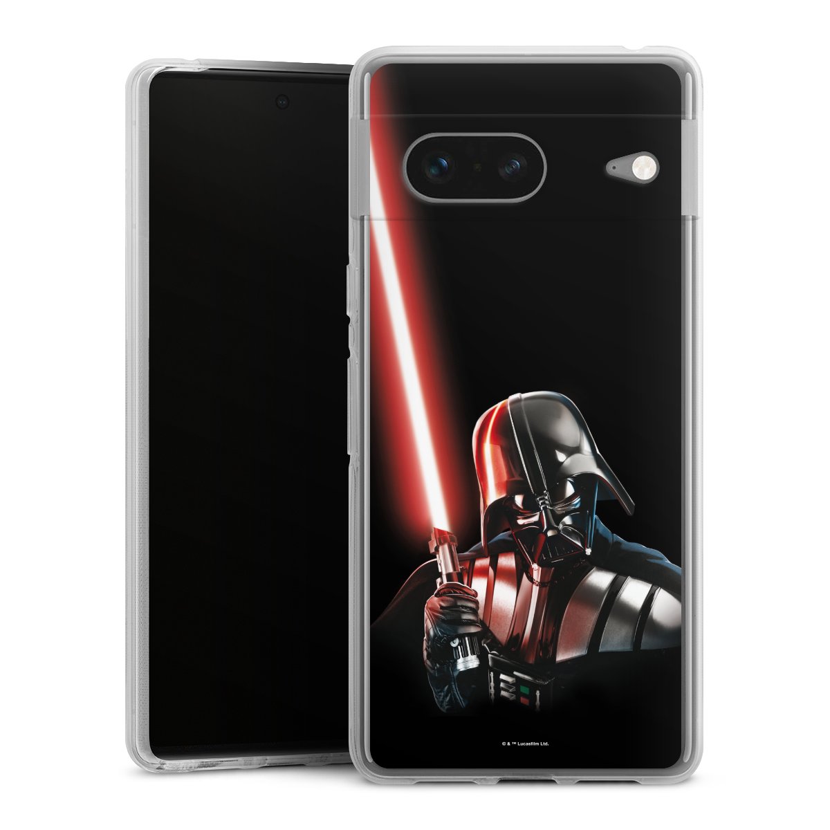 Google Pixel 7 Handy Silikon Hülle Case transparent Handyhülle Star Wars Merchandise Darth Vader Silikon Case