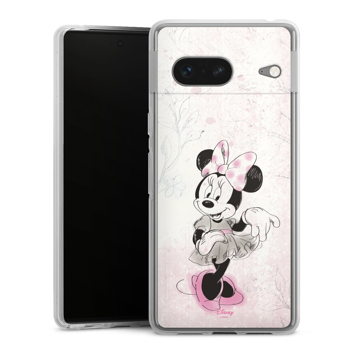 Google Pixel 7 Handy Silikon Hülle Case transparent Handyhülle Disney Minnie Mouse Vintage Silikon Case