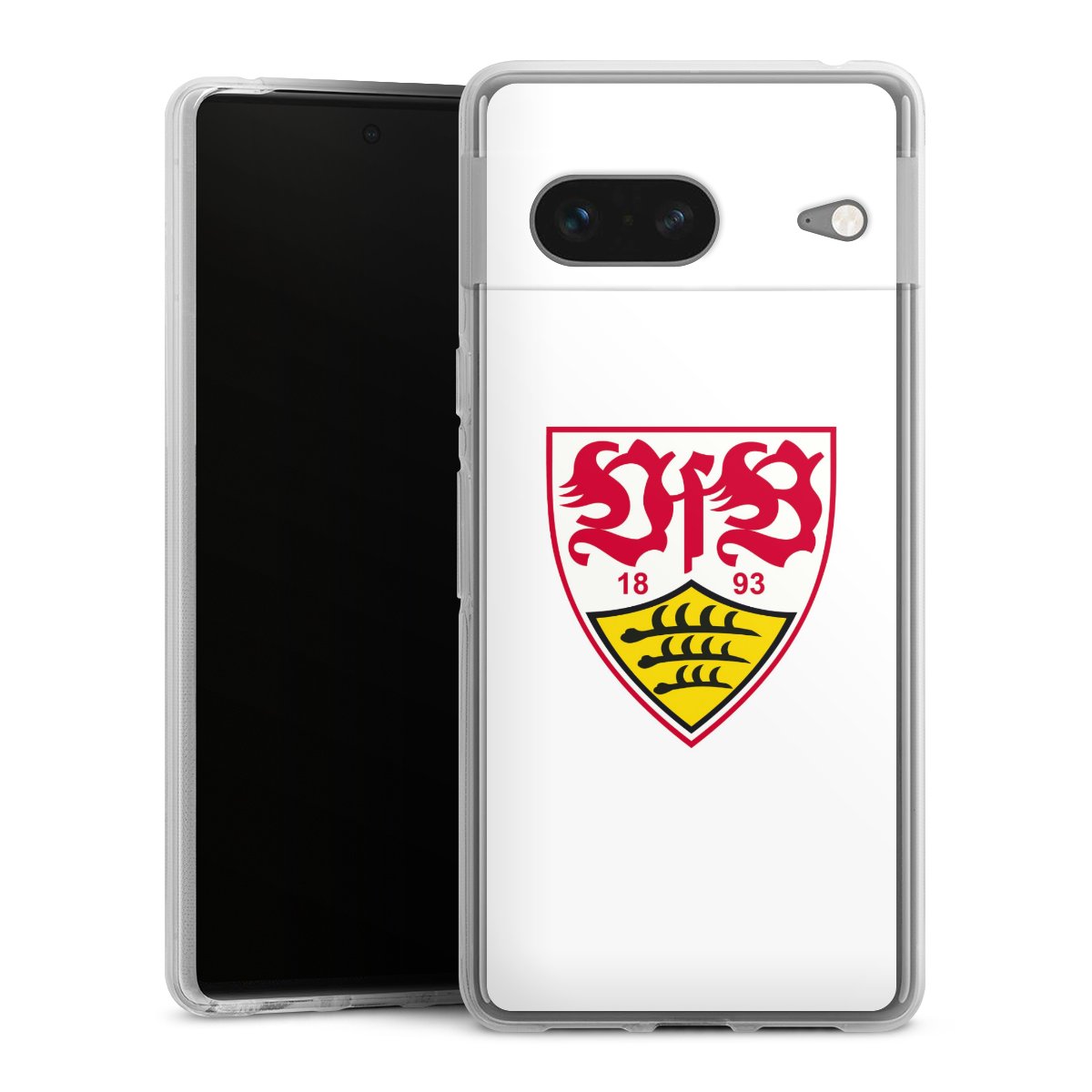 Google Pixel 7 Handy Silikon Hülle Case transparent Handyhülle Logo Official Licensed Product Vfb Stuttgart Silikon Case