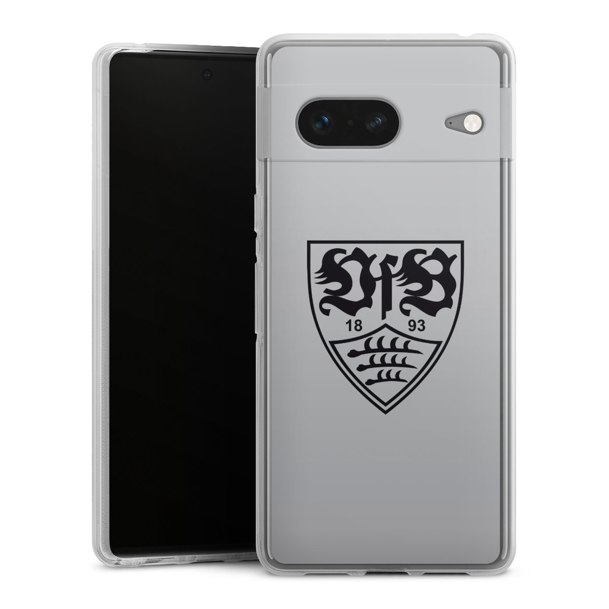 Google Pixel 7 Handy Silikon Hülle Case transparent Handyhülle Logo Vfb Stuttgart Official Licensed Product Silikon Case