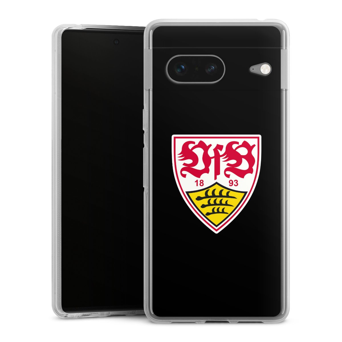 Google Pixel 7 Handy Silikon Hülle Case transparent Handyhülle Vfb Stuttgart Official Licensed Product Coat Of Arms Silikon Case