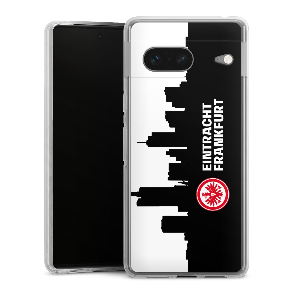 Google Pixel 7 Handy Silikon Hülle Case transparent Handyhülle Sge Eintracht Frankfurt Official Licensed Product Silikon Case