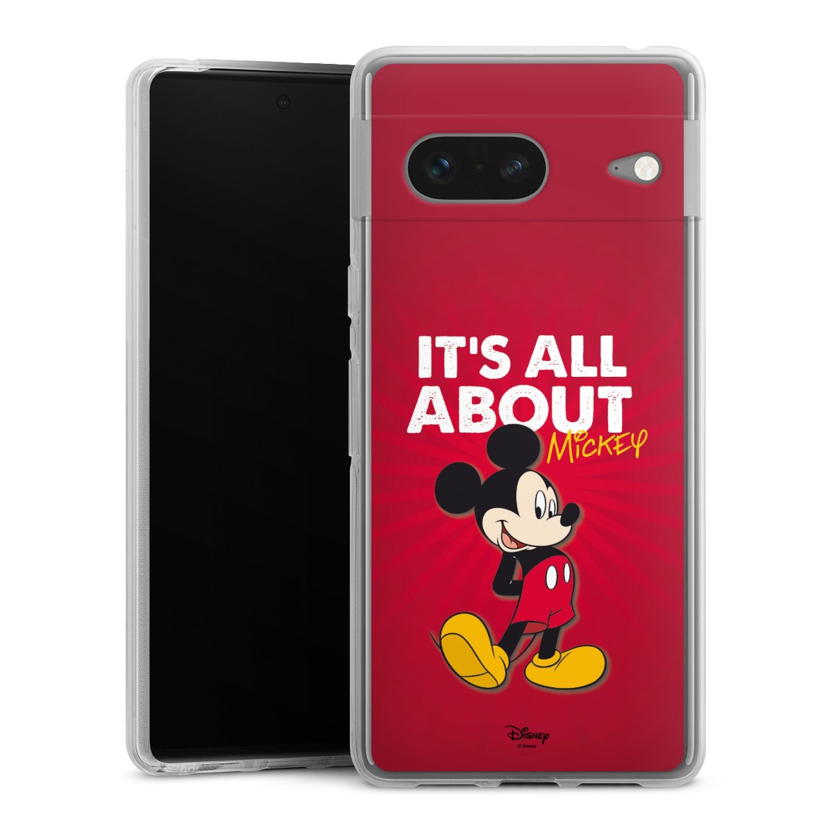 Google Pixel 7 Handy Silikon Hülle Case transparent Handyhülle Mouse Disney Official Licensed Product Silikon Case