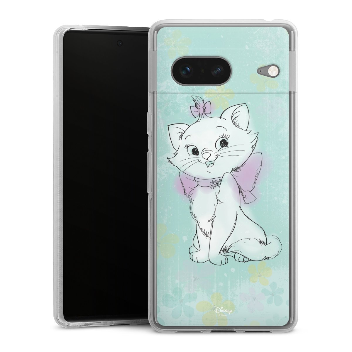 Google Pixel 7 Handy Silikon Hülle Case transparent Handyhülle Aristocats Mary Disney Official Licensed Product Silikon Case