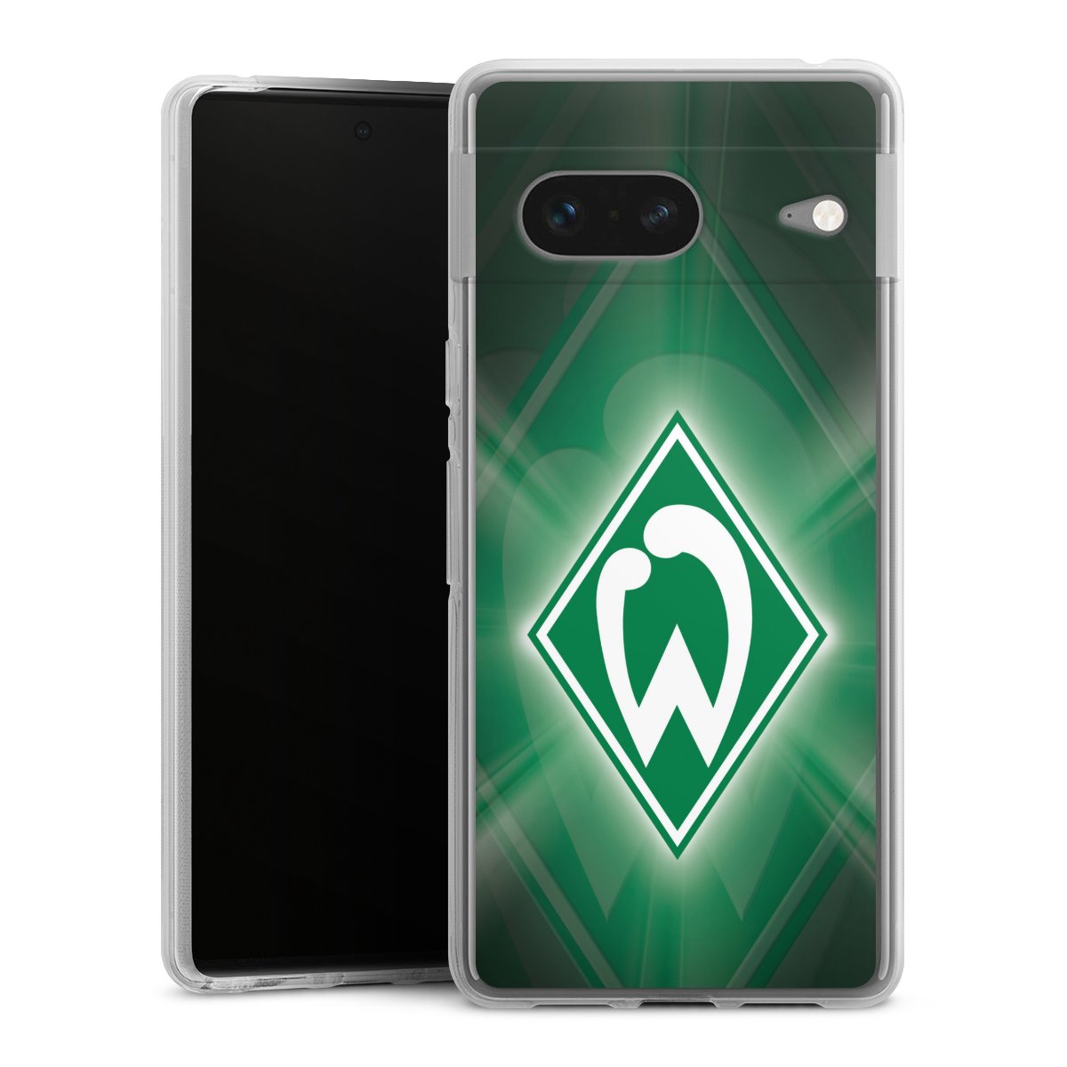 Google Pixel 7 Handy Silikon Hülle Case transparent Handyhülle Sv Werder Bremen Official Licensed Product Coat Of Arms Silikon Case