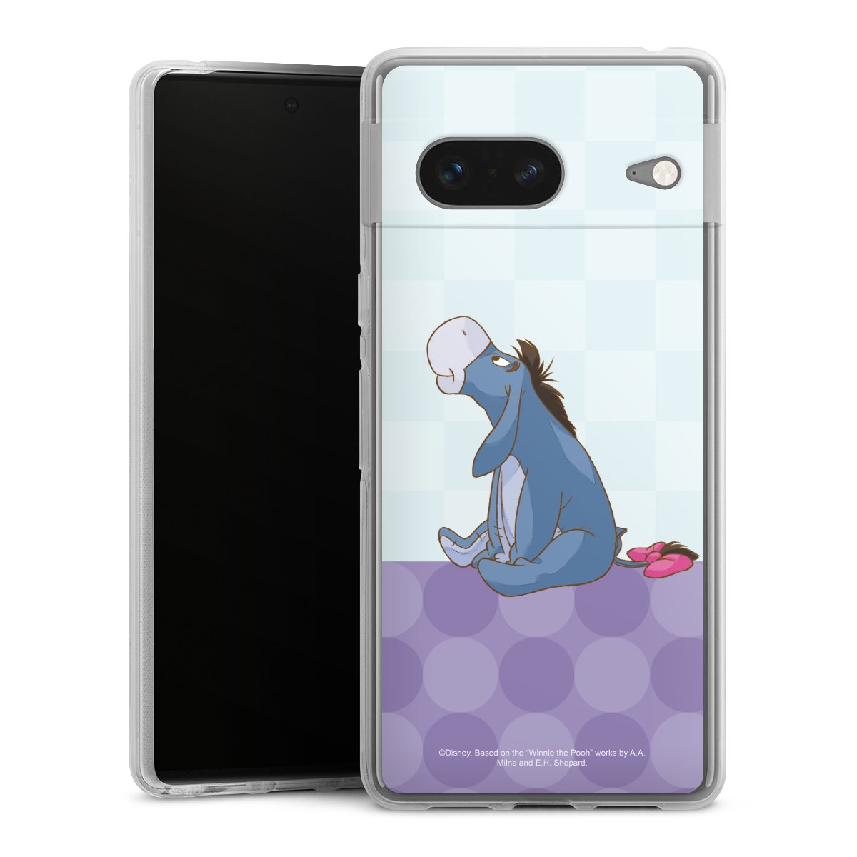 Google Pixel 7 Handy Silikon Hülle Case transparent Handyhülle Disney Donkey Winnie The Pooh Silikon Case