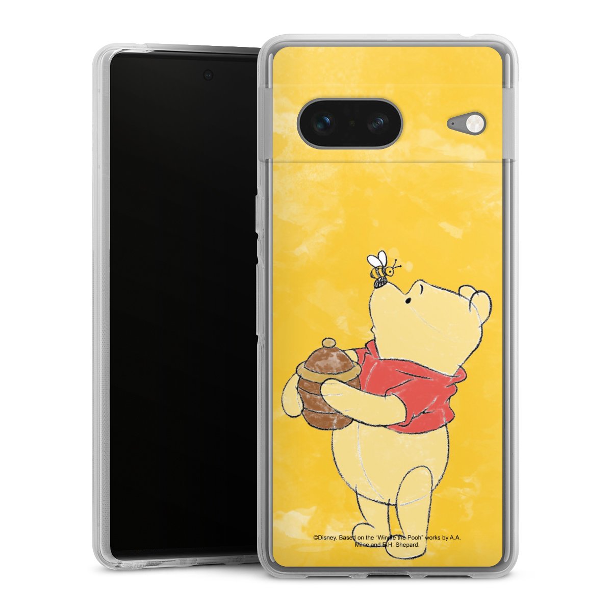 Google Pixel 7 Handy Silikon Hülle Case transparent Handyhülle Official Licensed Product Winnie The Pooh Disney Silikon Case