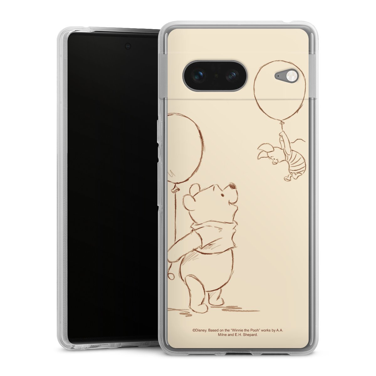 Google Pixel 7 Handy Silikon Hülle Case transparent Handyhülle Official Licensed Product Winnie The Pooh Disney Silikon Case