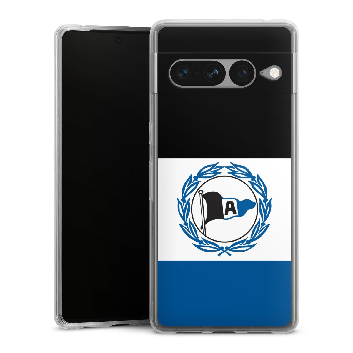 Google Pixel 7 Pro Handy Silikon Hülle Case transparent Handyhülle Arminen Official Licensed Product Arminia Bielefeld Silikon Case