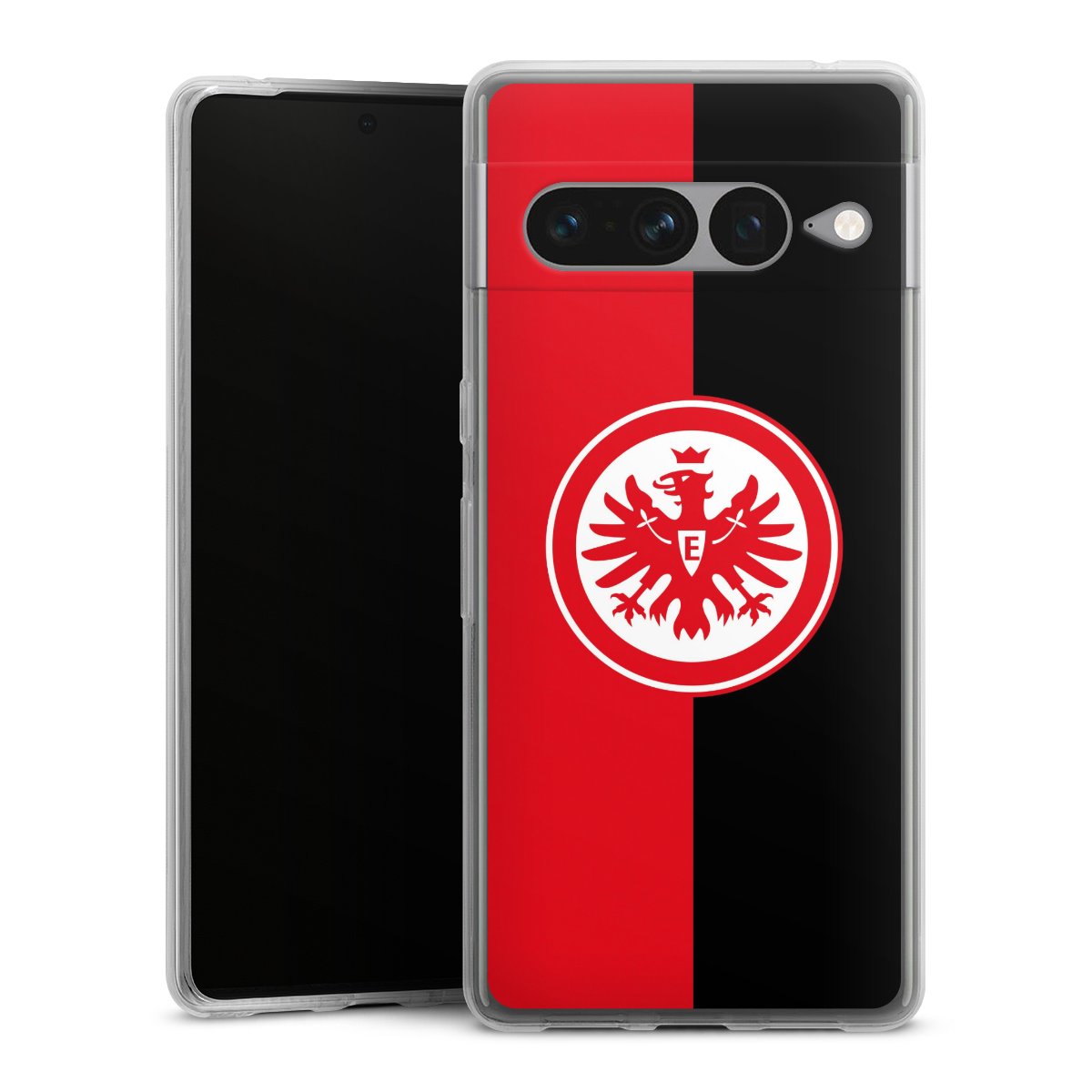 Google Pixel 7 Pro Handy Silikon Hülle Case transparent Handyhülle Official Licensed Product Eintracht Frankfurt Sge Silikon Case