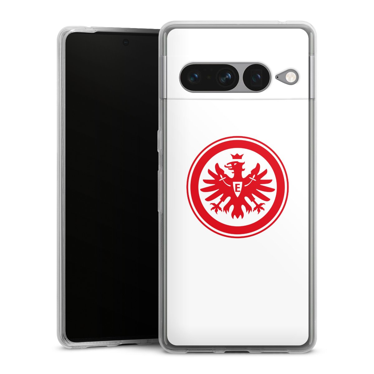 Google Pixel 7 Pro Handy Silikon Hülle Case transparent Handyhülle Sge Eintracht Frankfurt Official Licensed Product Silikon Case