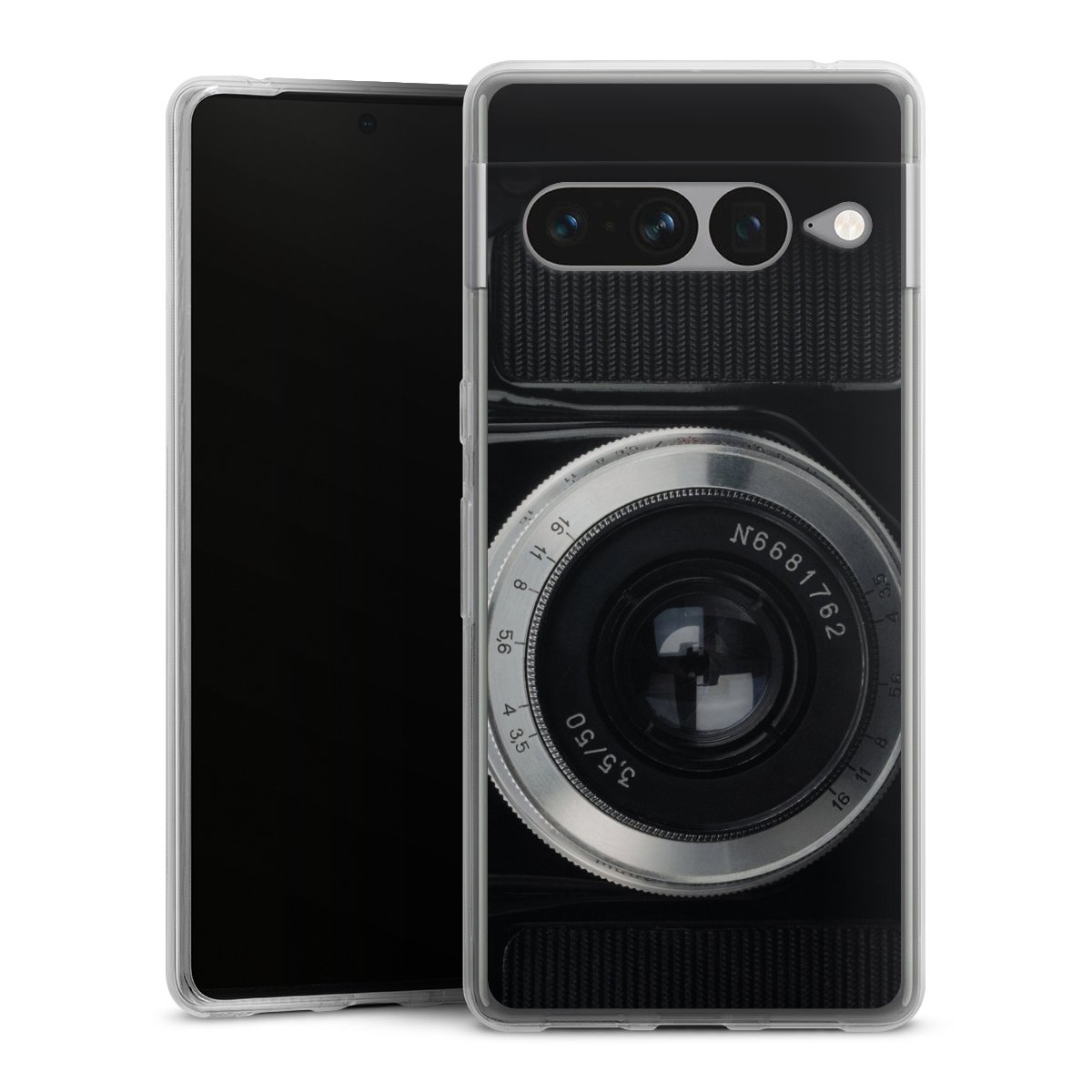 Google Pixel 7 Pro Handy Silikon Hülle Case transparent Handyhülle Lens Camera Photography Silikon Case