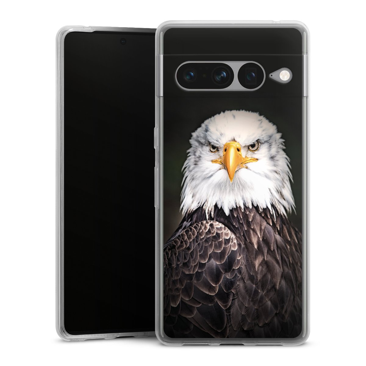 Google Pixel 7 Pro Handy Silikon Hülle Case transparent Handyhülle Eagle Bird Silikon Case