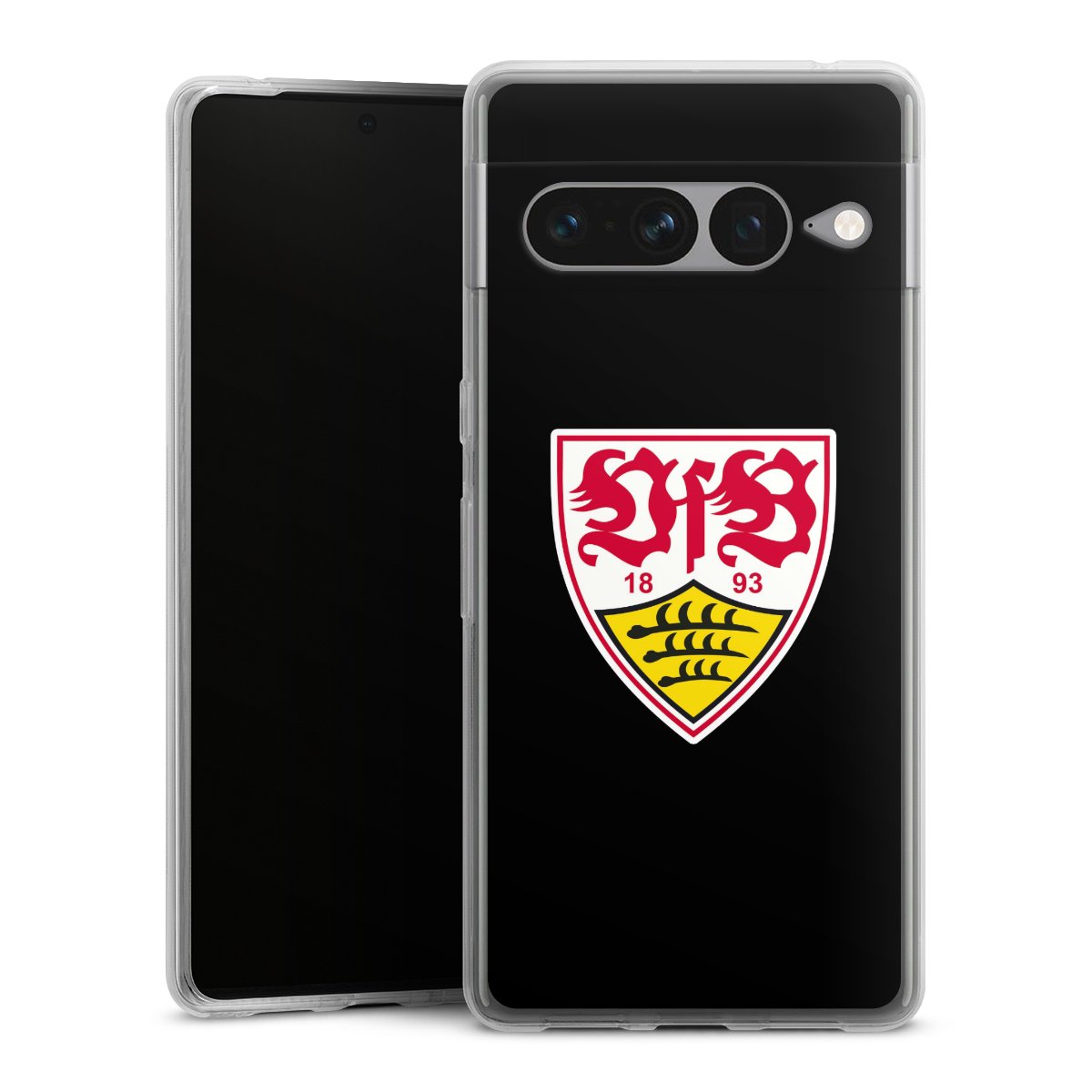 Google Pixel 7 Pro Handy Silikon Hülle Case transparent Handyhülle Vfb Stuttgart Official Licensed Product Coat Of Arms Silikon Case