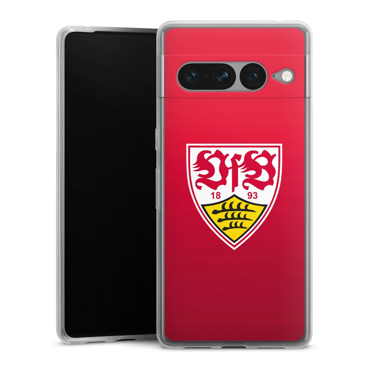 Google Pixel 7 Pro Handy Silikon Hülle Case transparent Handyhülle Official Licensed Product Vfb Stuttgart Silikon Case