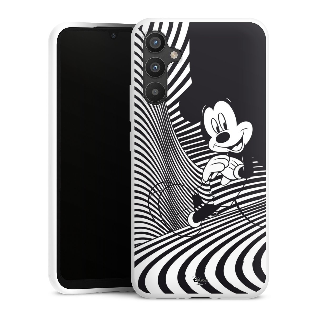 Galaxy A34 5G Handy Silikon Hülle Case weiß Handyhülle Disney Official Licensed Product Mickey Mouse Silikon Case