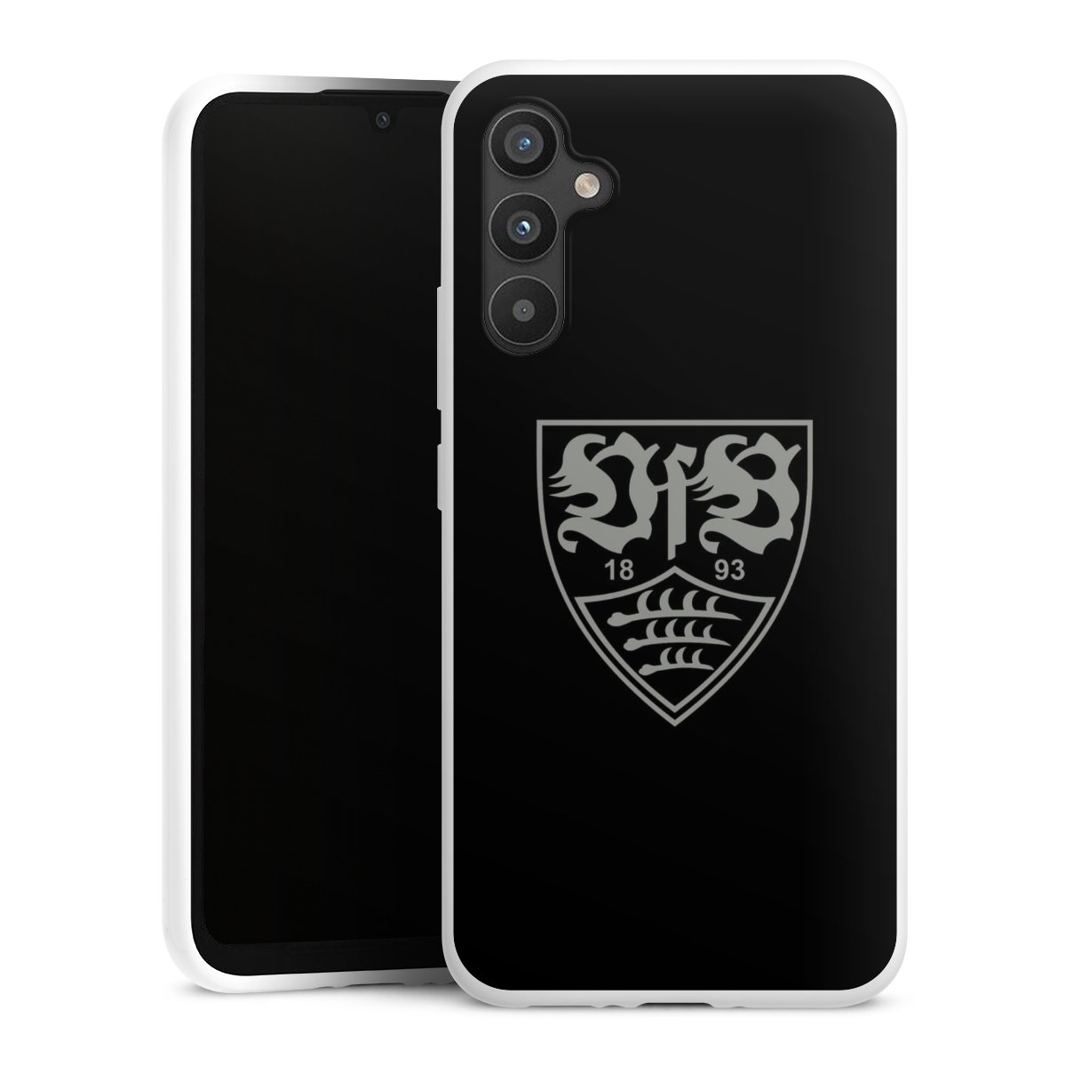 Galaxy A34 5G Handy Silikon Hülle Case weiß Handyhülle Official Licensed Product Vfb Stuttgart Silikon Case