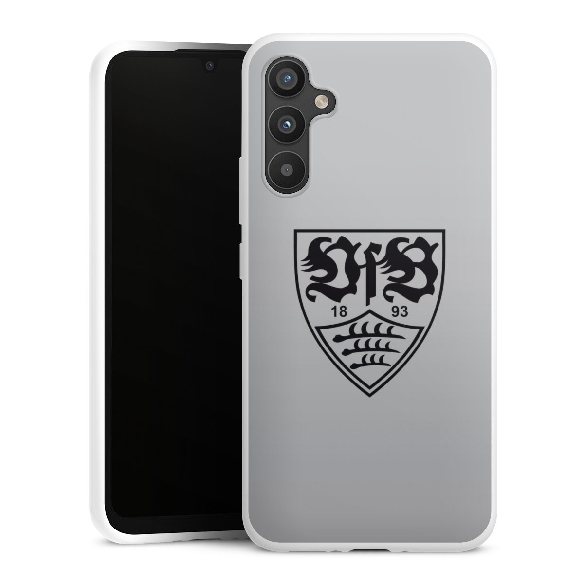 Galaxy A34 5G Handy Silikon Hülle Case weiß Handyhülle Logo Vfb Stuttgart Official Licensed Product Silikon Case