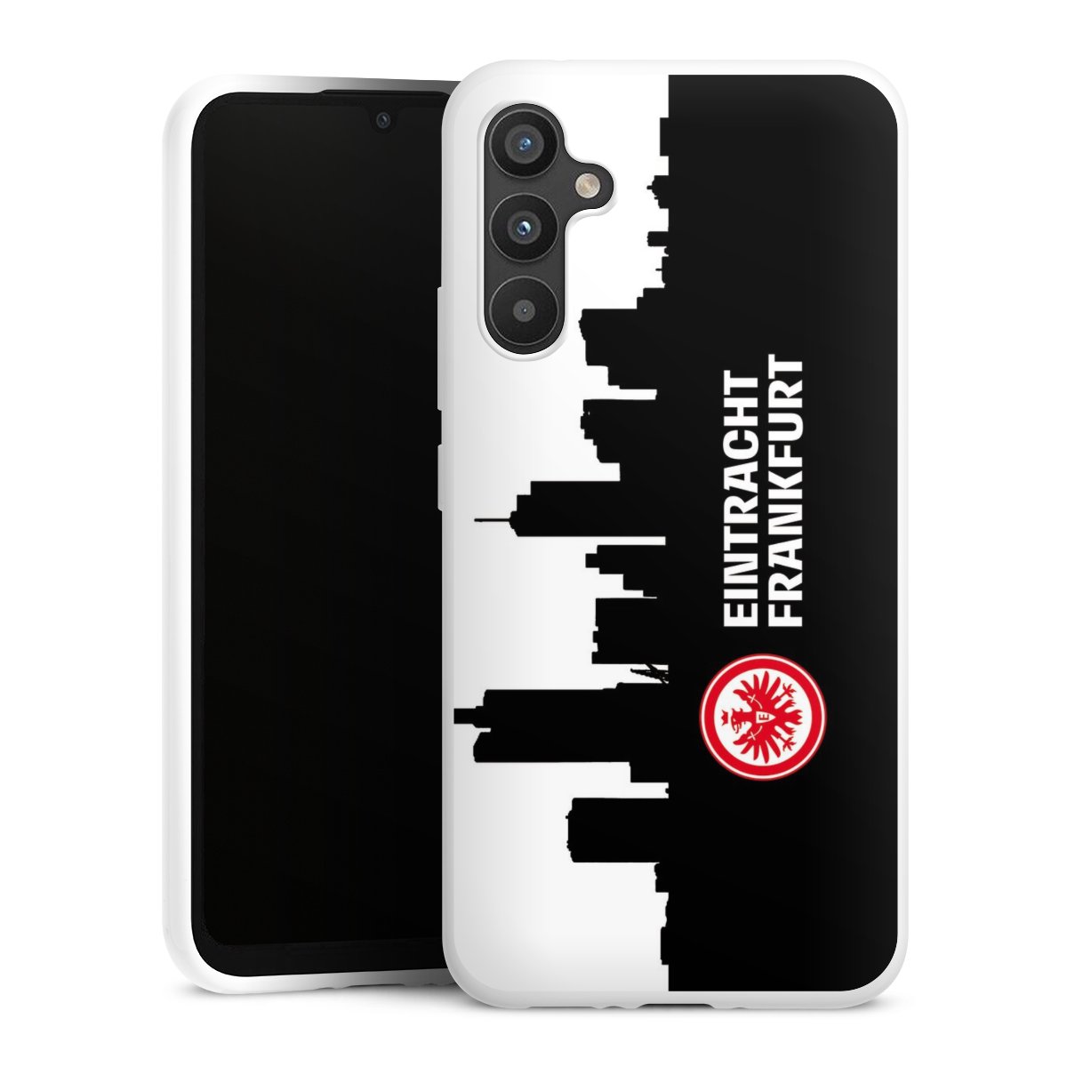 Galaxy A34 5G Handy Silikon Hülle Case weiß Handyhülle Sge Eintracht Frankfurt Official Licensed Product Silikon Case