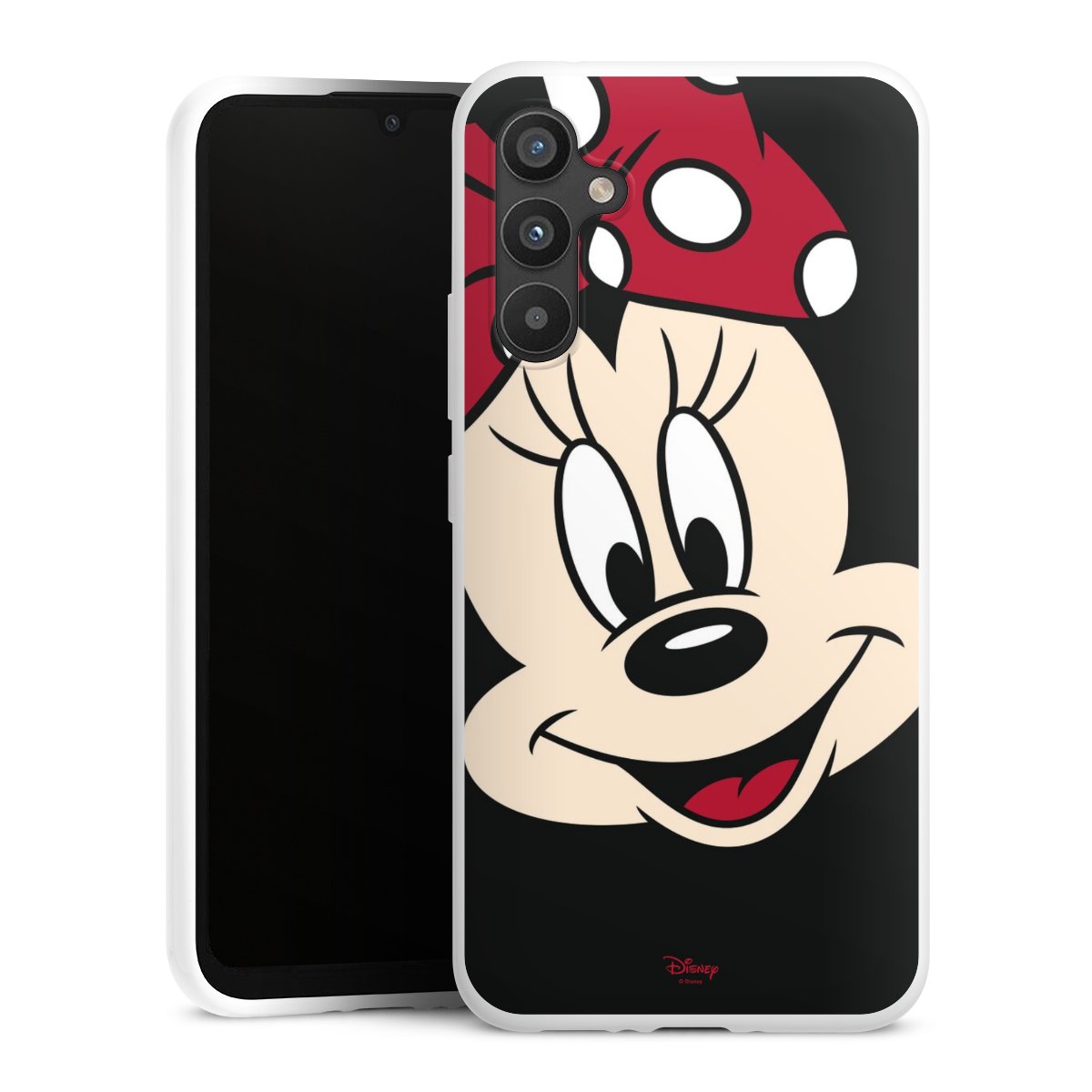 Galaxy A34 5G Handy Silikon Hülle Case weiß Handyhülle Minnie Mouse Official Licensed Product Disney Silikon Case