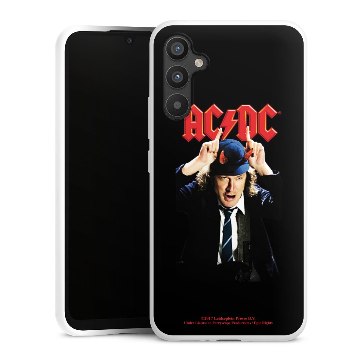 Galaxy A34 5G Handy Silikon Hülle Case weiß Handyhülle Merchandise Acdc Riverplate Silikon Case