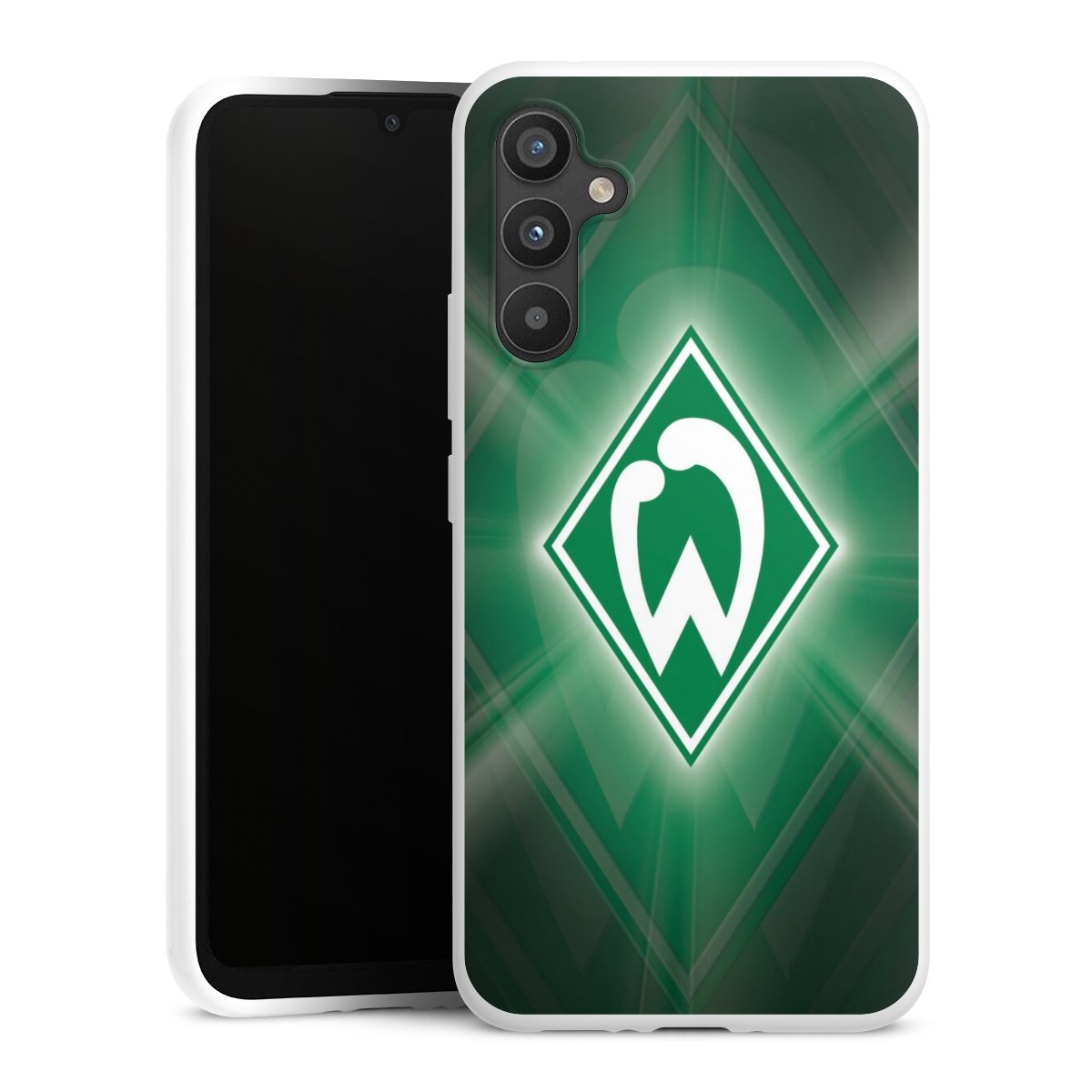 Galaxy A34 5G Handy Silikon Hülle Case weiß Handyhülle Sv Werder Bremen Official Licensed Product Coat Of Arms Silikon Case