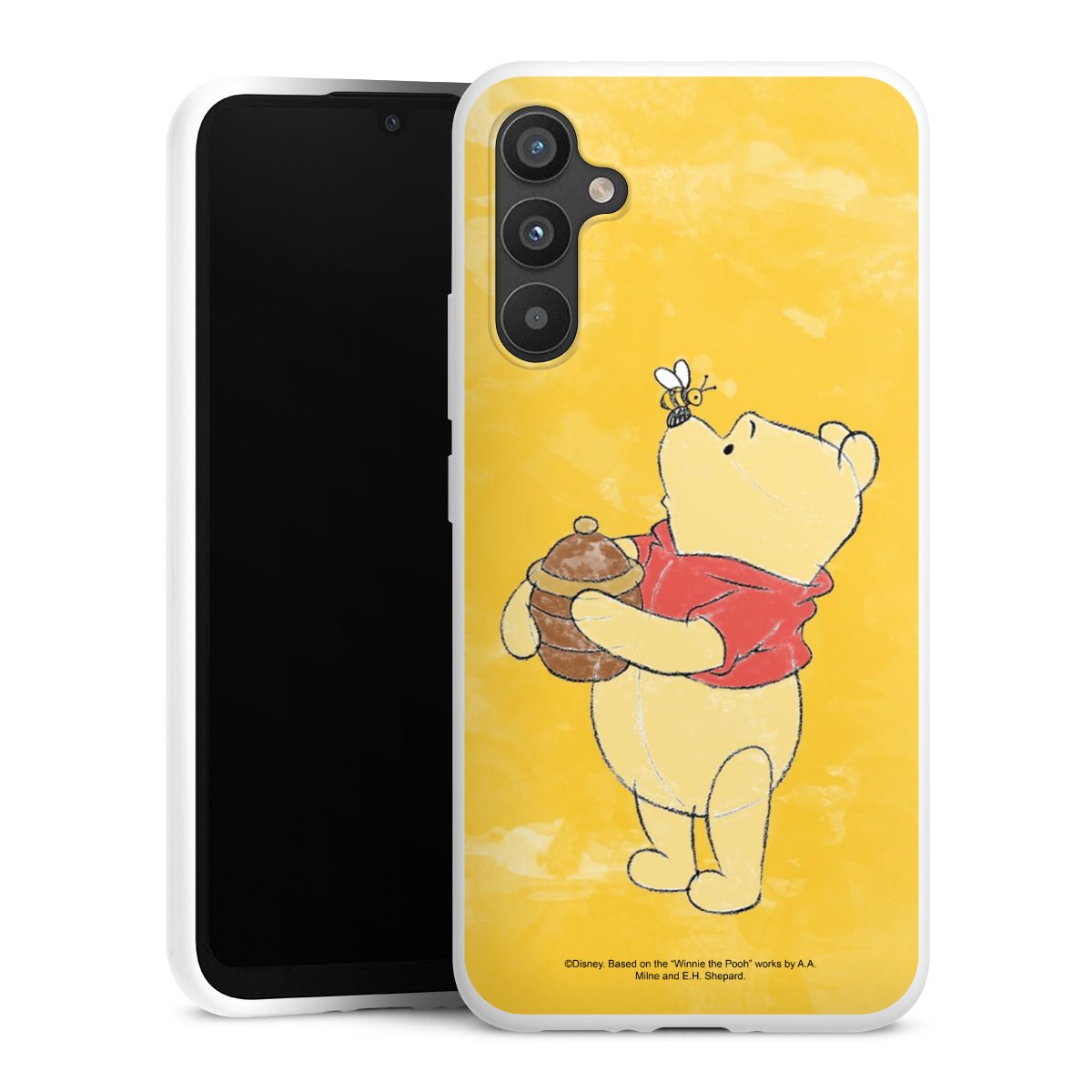 Galaxy A34 5G Handy Silikon Hülle Case weiß Handyhülle Official Licensed Product Winnie The Pooh Disney Silikon Case