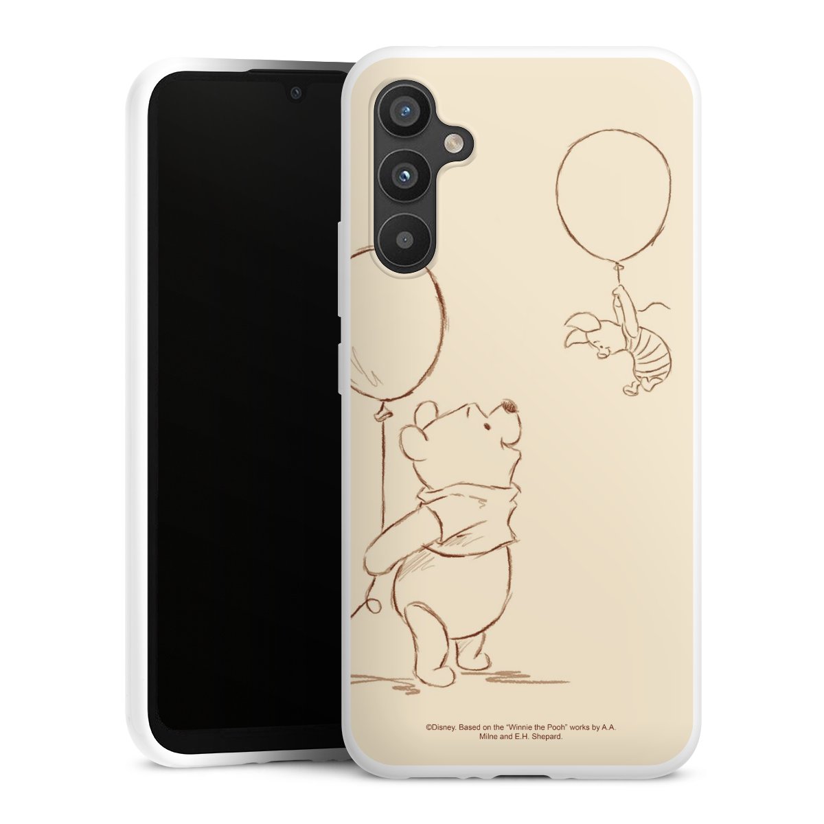 Galaxy A34 5G Handy Silikon Hülle Case weiß Handyhülle Official Licensed Product Winnie The Pooh Disney Silikon Case