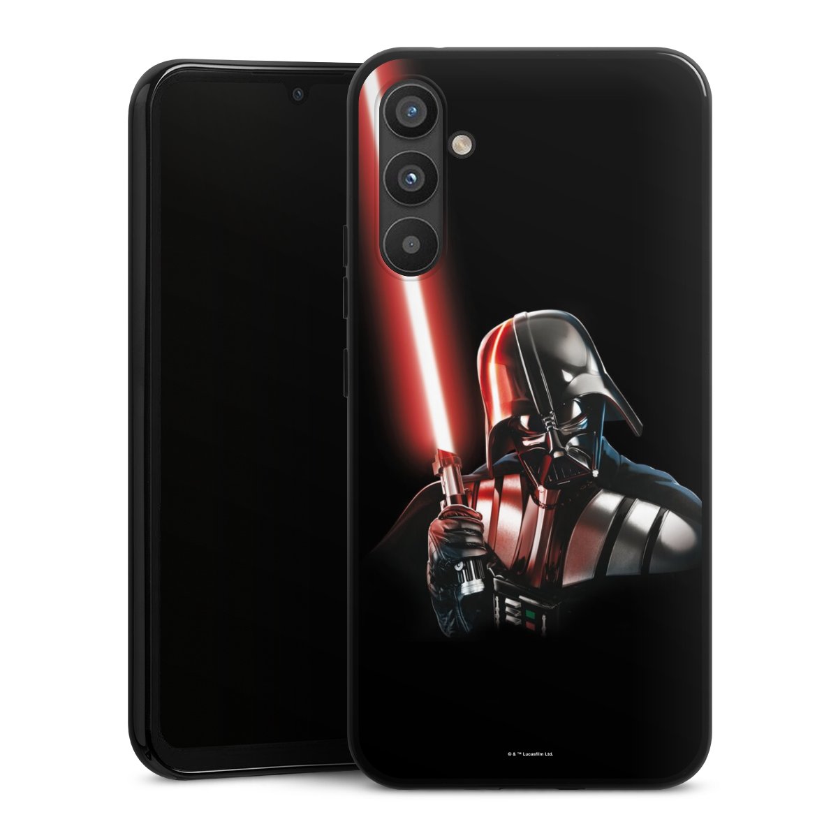 Galaxy A34 5G Handy Silikon Hülle Case schwarz Handyhülle Star Wars Merchandise Darth Vader