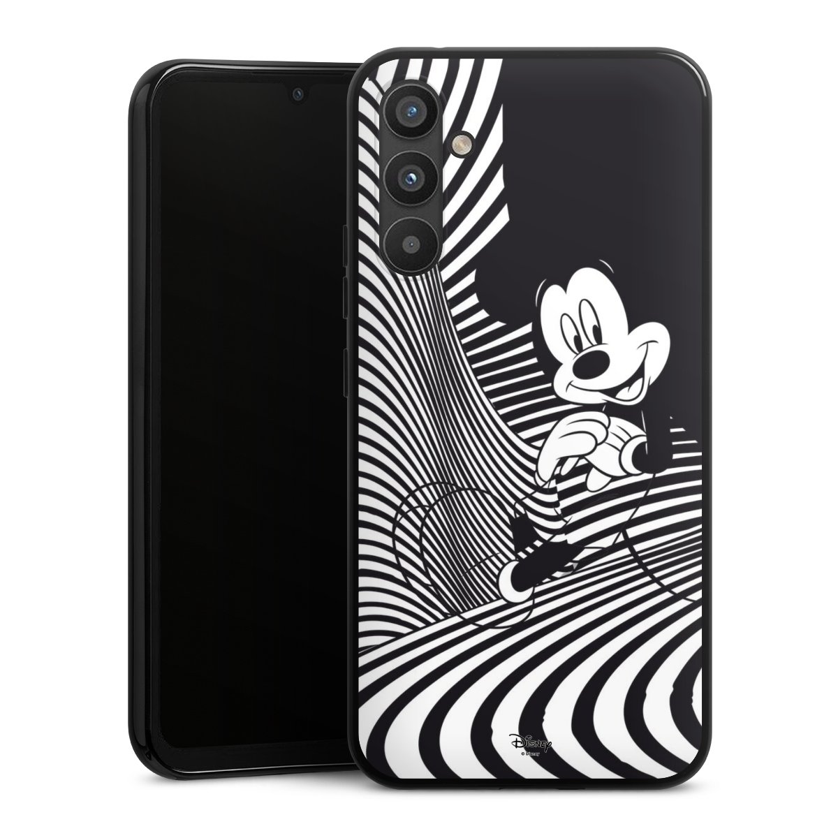 Galaxy A34 5G Handy Silikon Hülle Case schwarz Handyhülle Disney Official Licensed Product Mickey Mouse