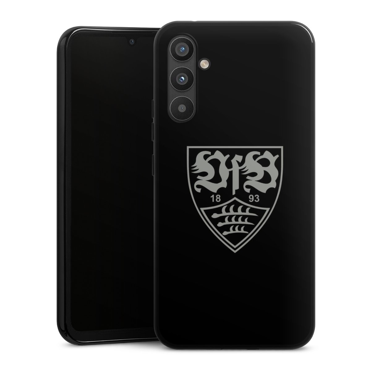 Galaxy A34 5G Handy Silikon Hülle Case schwarz Handyhülle Official Licensed Product Vfb Stuttgart