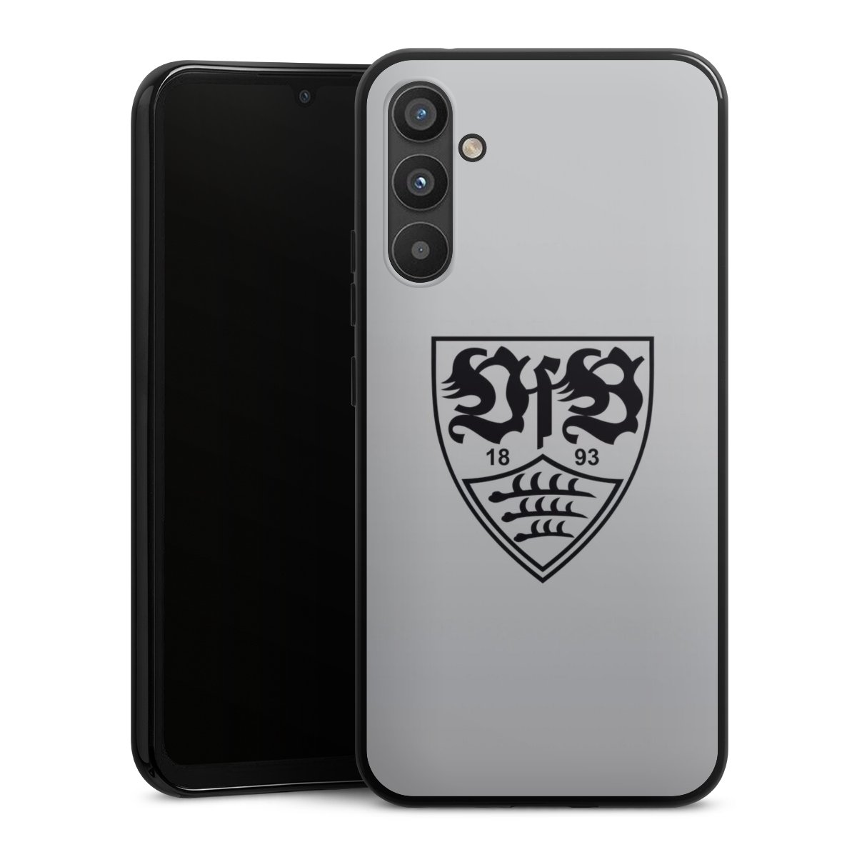 Galaxy A34 5G Handy Silikon Hülle Case schwarz Handyhülle Logo Vfb Stuttgart Official Licensed Product