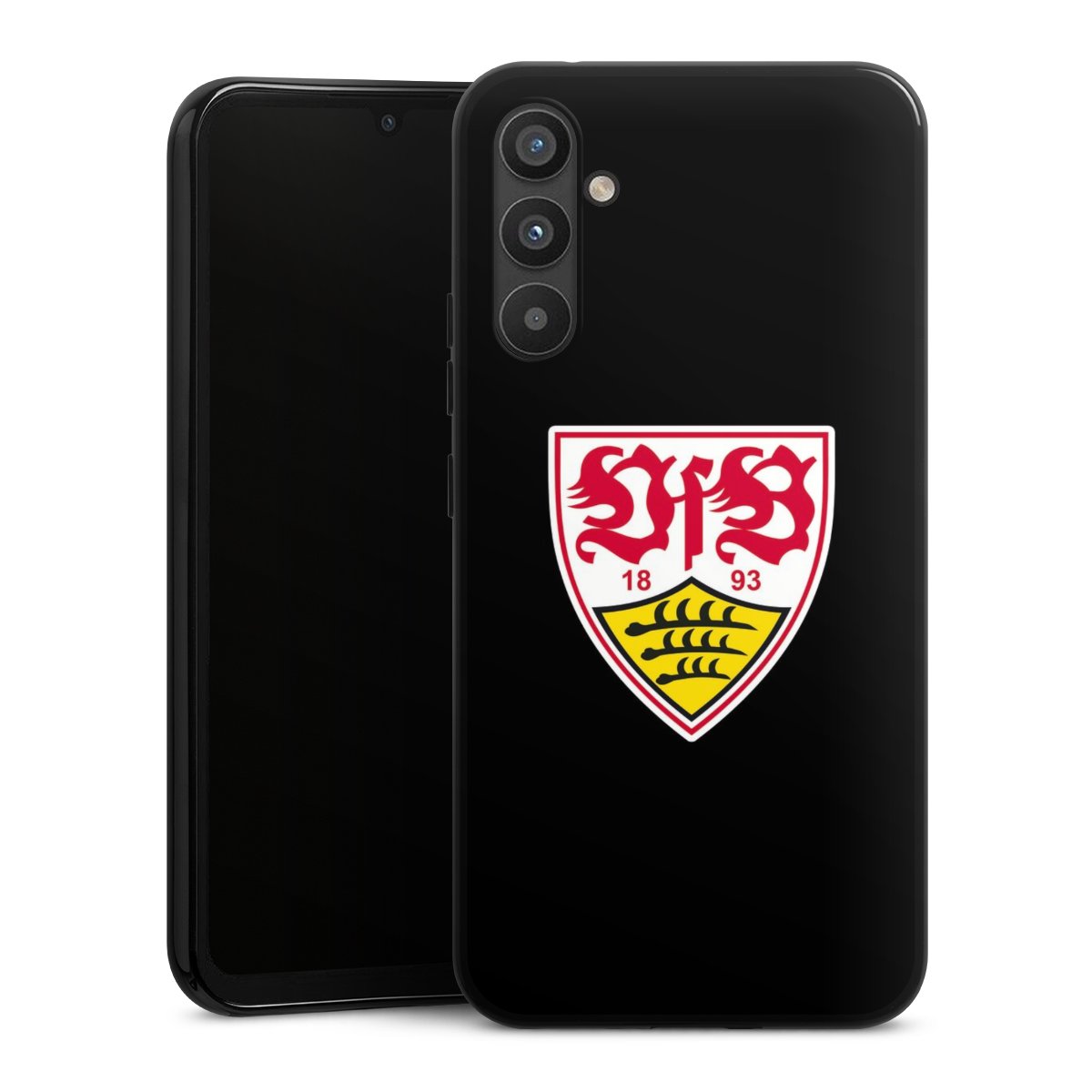 Galaxy A34 5G Handy Silikon Hülle Case schwarz Handyhülle Vfb Stuttgart Official Licensed Product Coat Of Arms