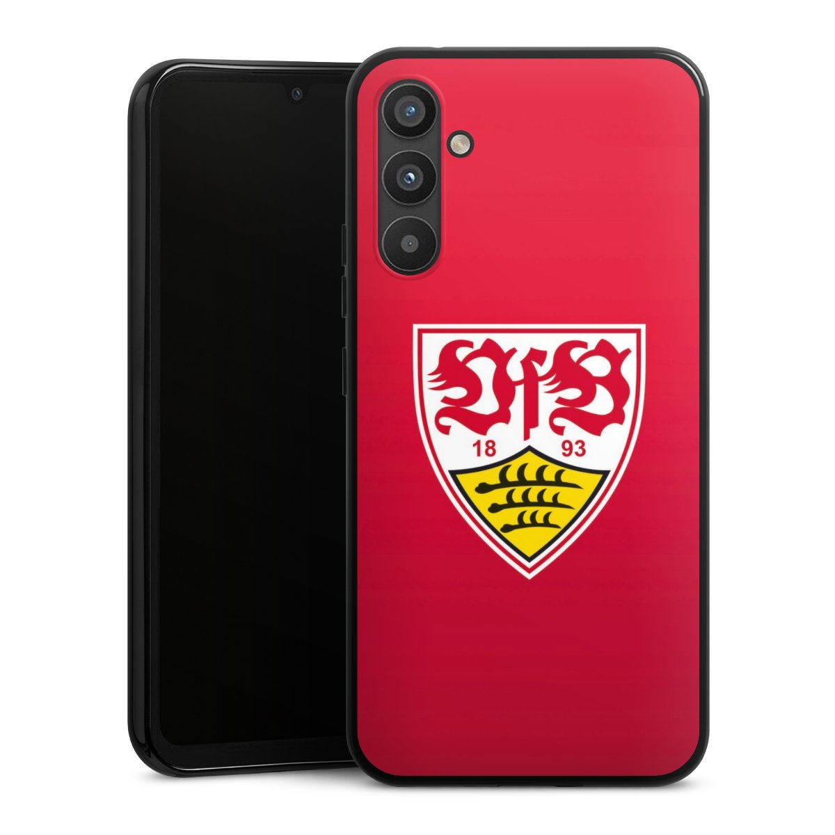 Galaxy A34 5G Handy Silikon Hülle Case schwarz Handyhülle Official Licensed Product Vfb Stuttgart