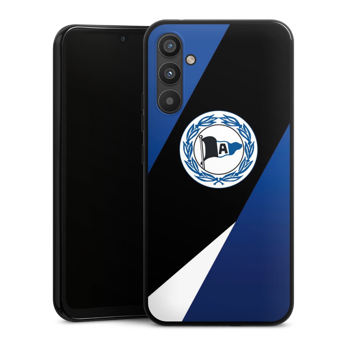 Galaxy A34 5G Handy Silikon Hülle Case schwarz Handyhülle Official Licensed Product Arminia Bielefeld Dsc