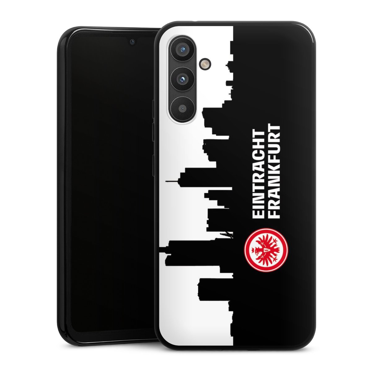 Galaxy A34 5G Handy Silikon Hülle Case schwarz Handyhülle Sge Eintracht Frankfurt Official Licensed Product