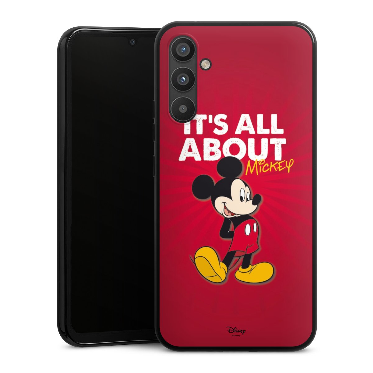 Galaxy A34 5G Handy Silikon Hülle Case schwarz Handyhülle Mouse Disney Official Licensed Product