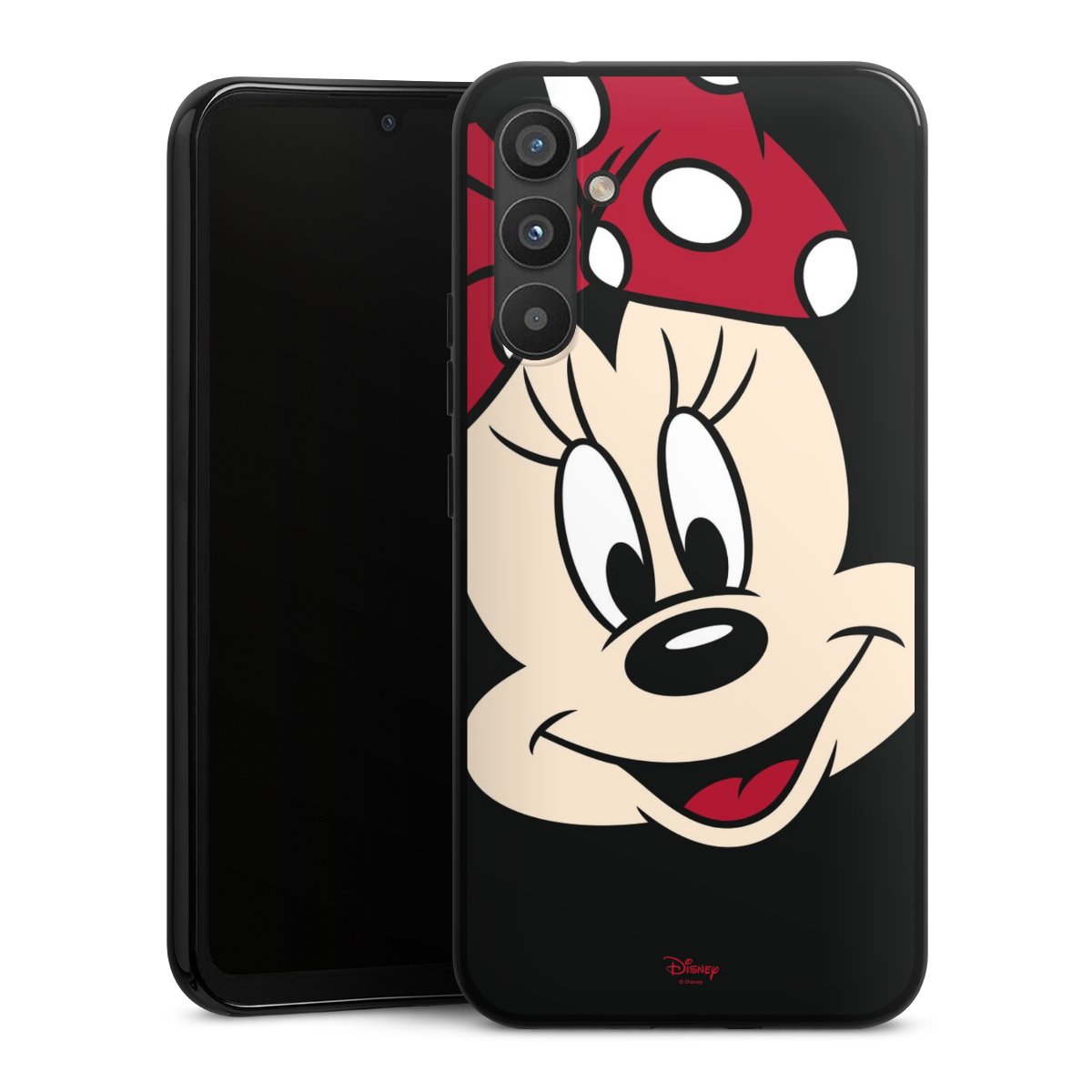 Galaxy A34 5G Handy Silikon Hülle Case schwarz Handyhülle Minnie Mouse Official Licensed Product Disney