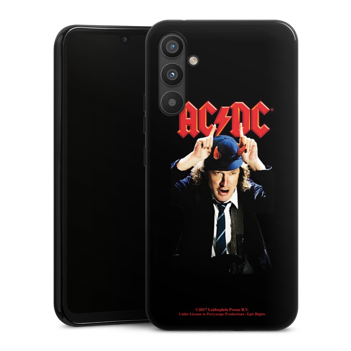 Galaxy A34 5G Handy Silikon Hülle Case schwarz Handyhülle Merchandise Acdc Riverplate