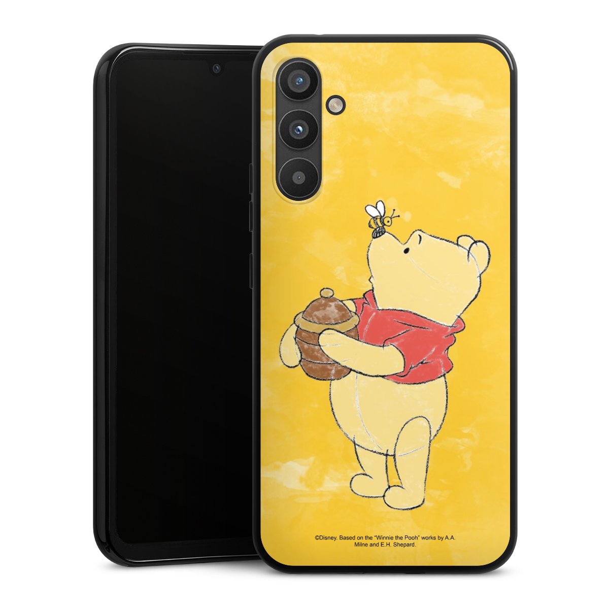 Galaxy A34 5G Handy Silikon Hülle Case schwarz Handyhülle Official Licensed Product Winnie The Pooh Disney