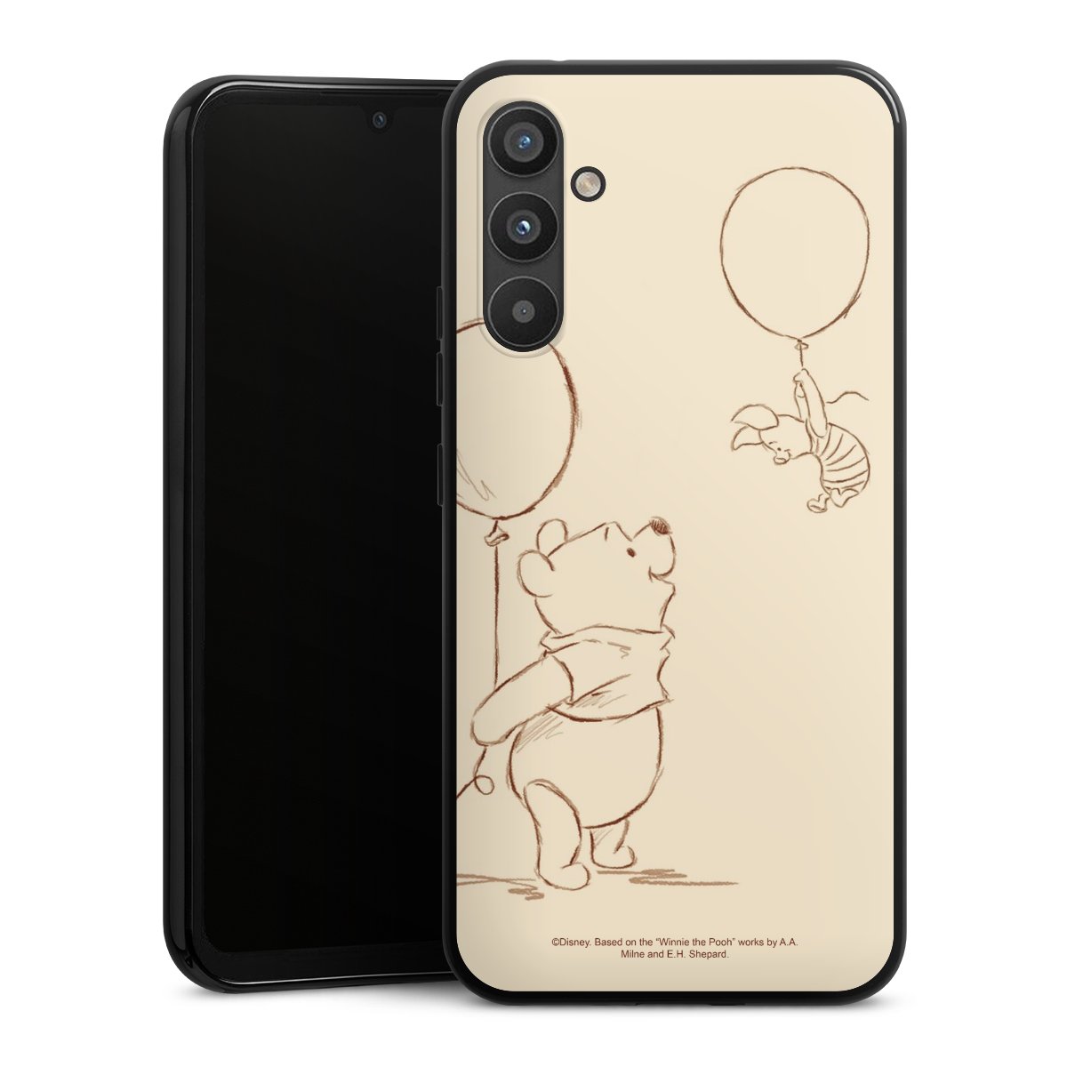 Galaxy A34 5G Handy Silikon Hülle Case schwarz Handyhülle Official Licensed Product Winnie The Pooh Disney