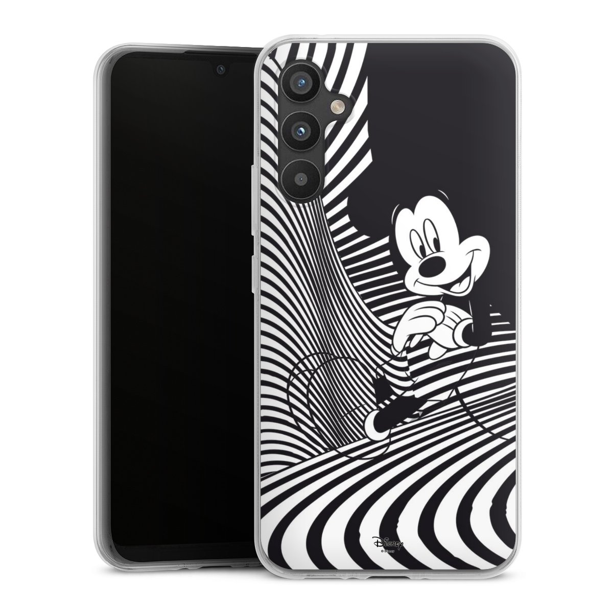 Galaxy A34 5G Handy Silikon Hülle Case transparent Handyhülle Disney Official Licensed Product Mickey Mouse Silikon Case