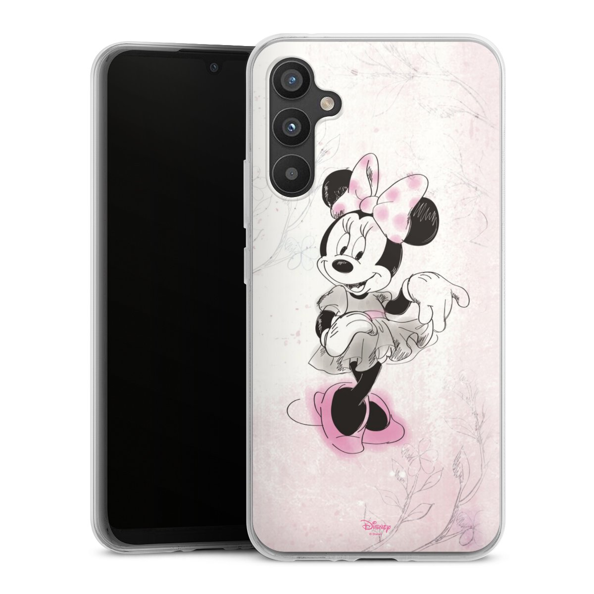 Galaxy A34 5G Handy Silikon Hülle Case transparent Handyhülle Disney Minnie Mouse Vintage Silikon Case