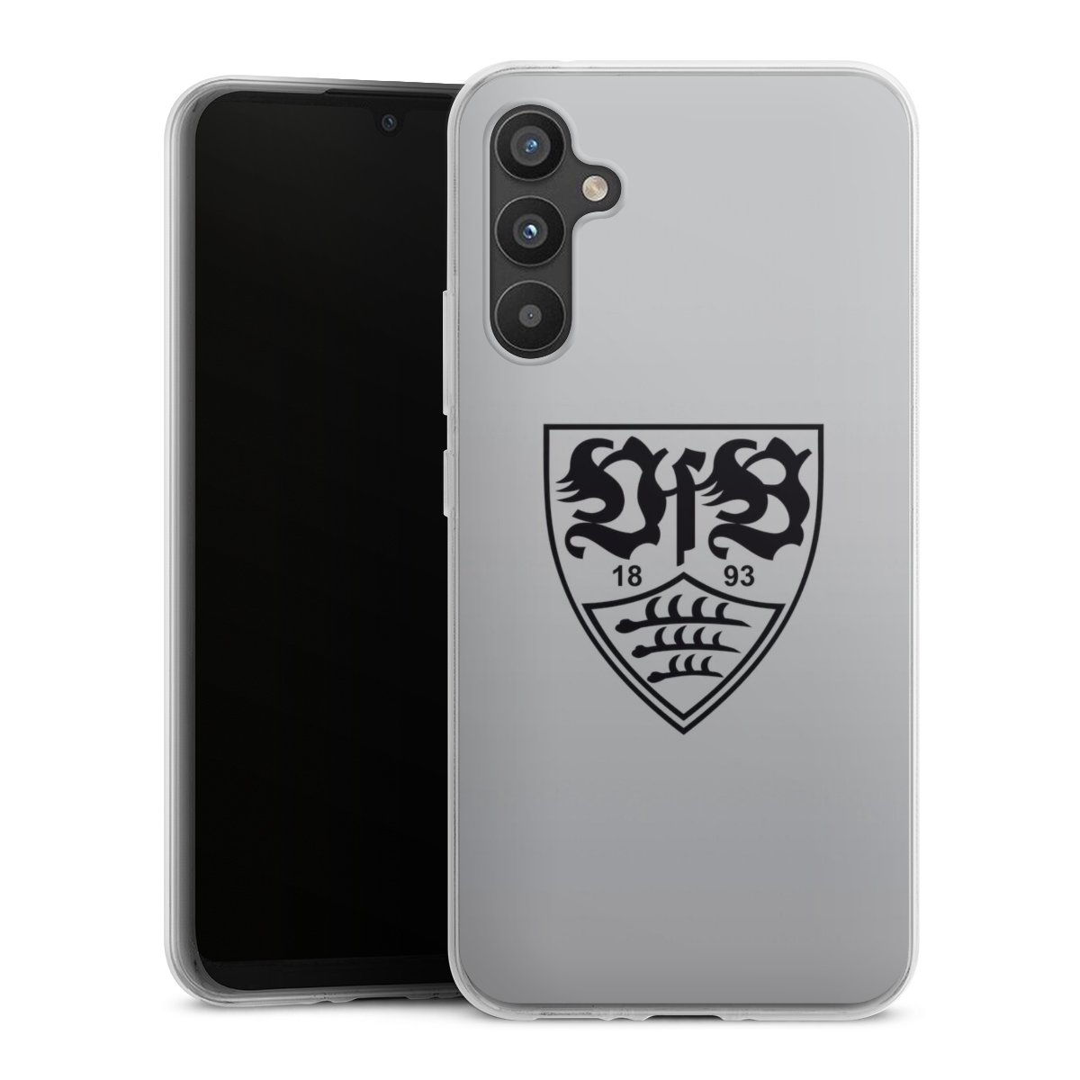 Galaxy A34 5G Handy Silikon Hülle Case transparent Handyhülle Logo Vfb Stuttgart Official Licensed Product Silikon Case