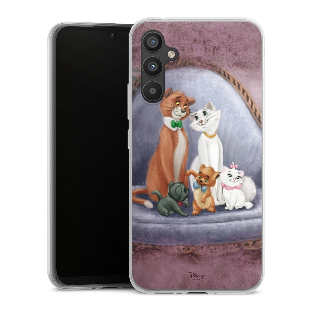 Galaxy A34 5G Handy Silikon Hülle Case transparent Handyhülle Official Licensed Product Disney Aristocats Silikon Case