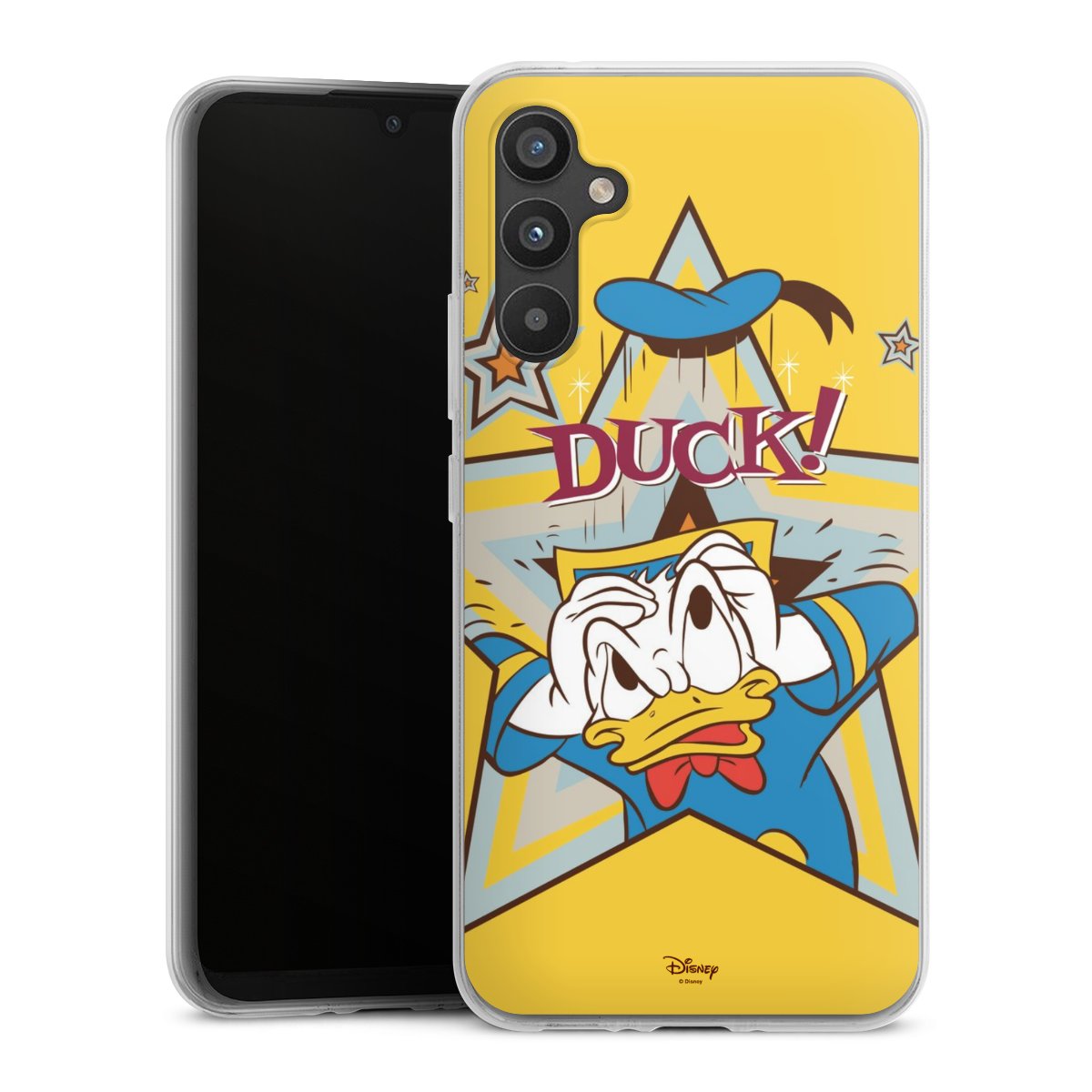 Galaxy A34 5G Handy Silikon Hülle Case transparent Handyhülle Official Licensed Product Donald Duck Disney Silikon Case