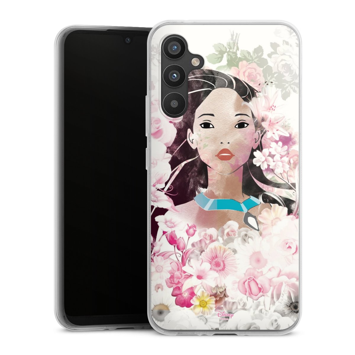 Galaxy A34 5G Handy Silikon Hülle Case transparent Handyhülle Pocahontas Official Licensed Product Disney Silikon Case