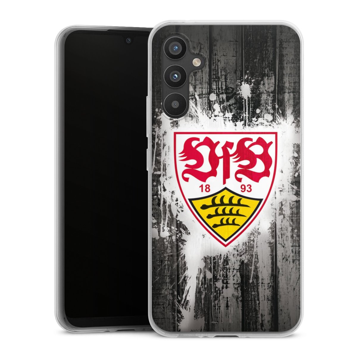 Galaxy A34 5G Handy Silikon Hülle Case transparent Handyhülle Vfb Stuttgart Official Licensed Product Silikon Case