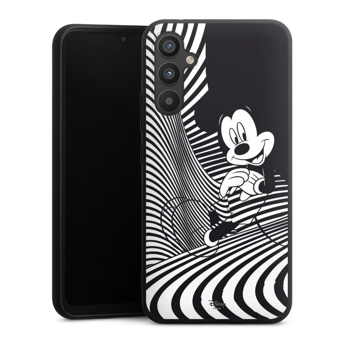 Galaxy A34 5G Handy Premium Silikon Hülle Handyhülle schwarz Case Disney Official Licensed Product Mickey Mouse Silikon Premium Case